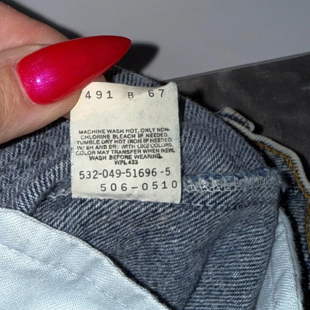 Levi's 506 XX Jeans Mens 34x34‎ Blizzard Wash Vtg Made in USA Straight Leg